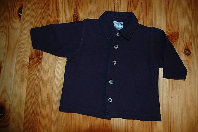 96.Blå jakke med krage - 74, 10 kr